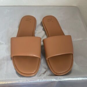 Brown sandals from Target, slight blemishes